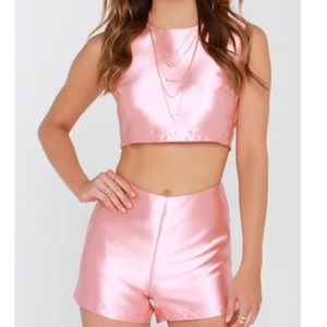 Peachy pink two piece