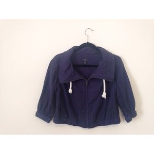 Cropped Navy Blue Jacket