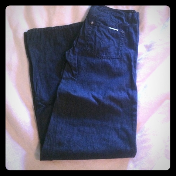 Michael Kors wide leg jeans