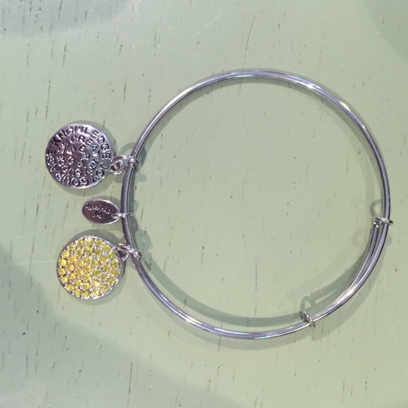 Chrysalis yellow green bangle