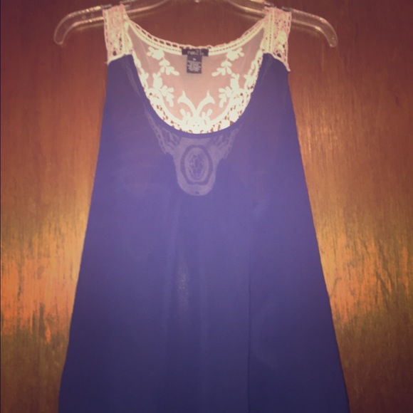 ✨Blue knit tank top✨