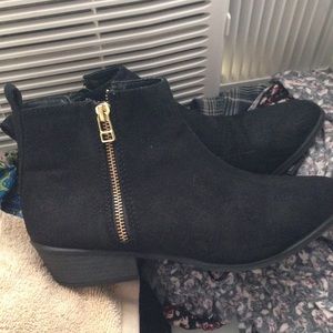 black ankle boots