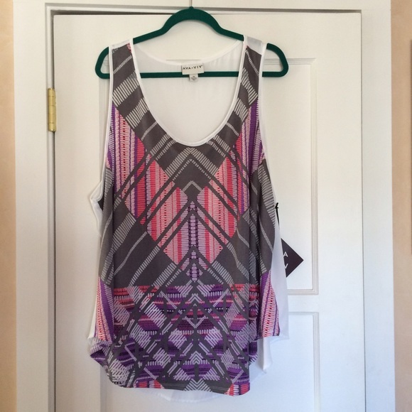 Pink ikat tank - Picture 2 of 2