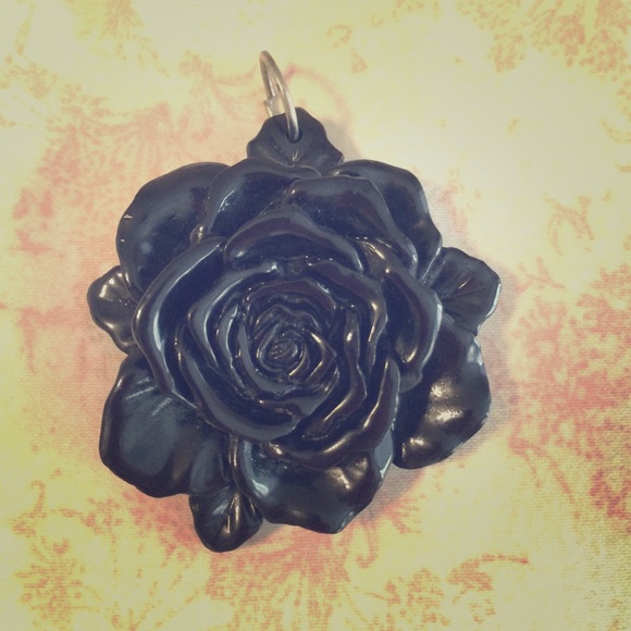 Rose necklace pendant.