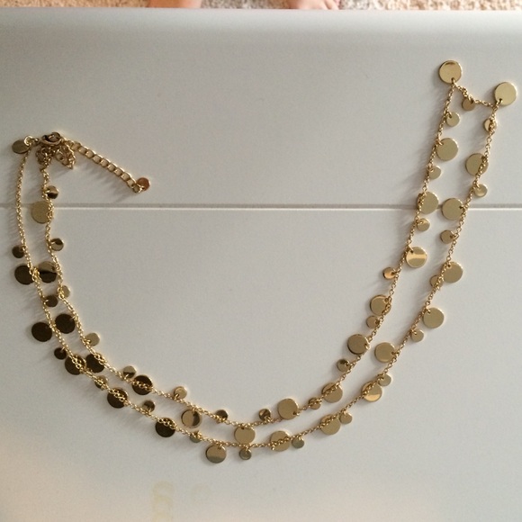 Lia Sophia gold dot necklace