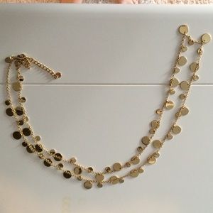 Lia Sophia gold dot necklace