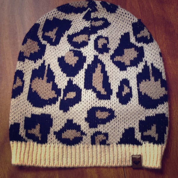 Leopard print beanie