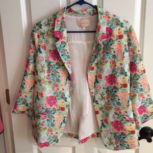 Flowerprint blazer