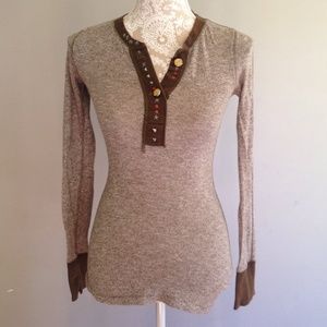 FREE PEOPLE long sleeve with buttons
