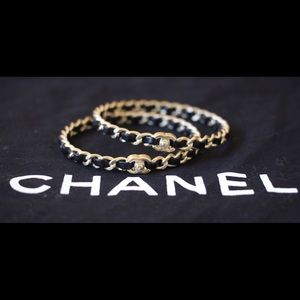 Chanel CC Turn Lock Logo Bangles