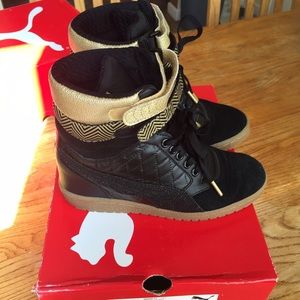 Puma sky hi wedge sneakers