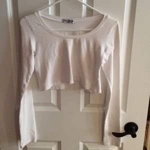 Long sleeve crop top
