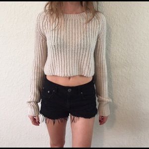 Knit cropped sweater