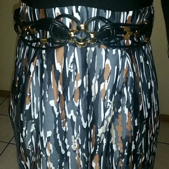 RABBIT RABBIT RABBIT DESIGN BROWN & BLACK DRESS - Picture 4 of 4