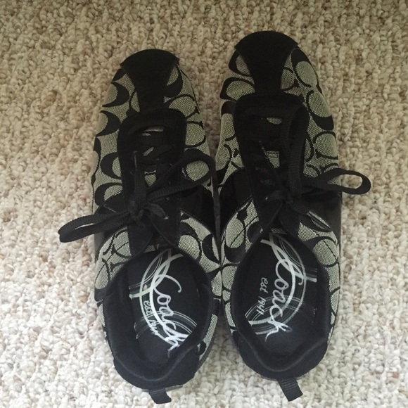 Black coach sneakers