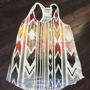 Tribal print tank