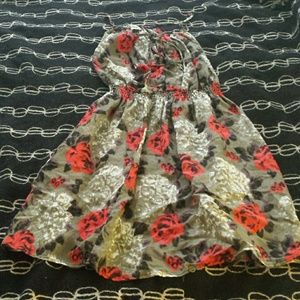 Rose pattern dress