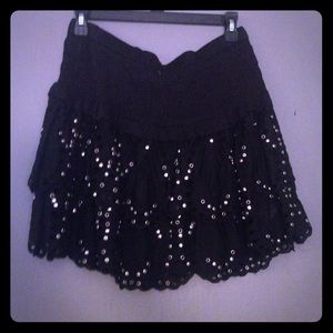 Michael Kors black studded skirt