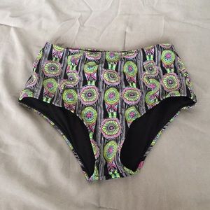 LA hearts high wasted swim suit bottoms