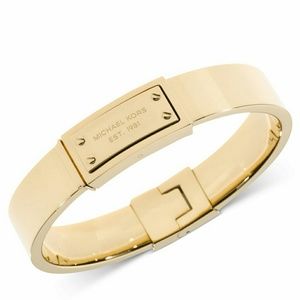 Michael Kors Logo Plaque Bangle Bracelet