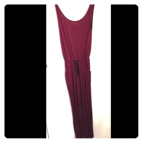 Maroon jumpsuit
