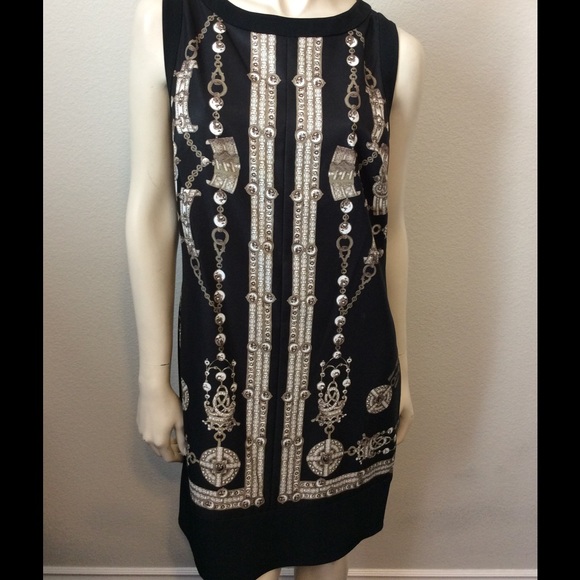 Marchesa Voyage Black Treasure Dress Sz 8 - Picture 1 of 4