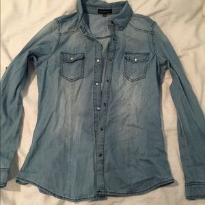 Denim button up