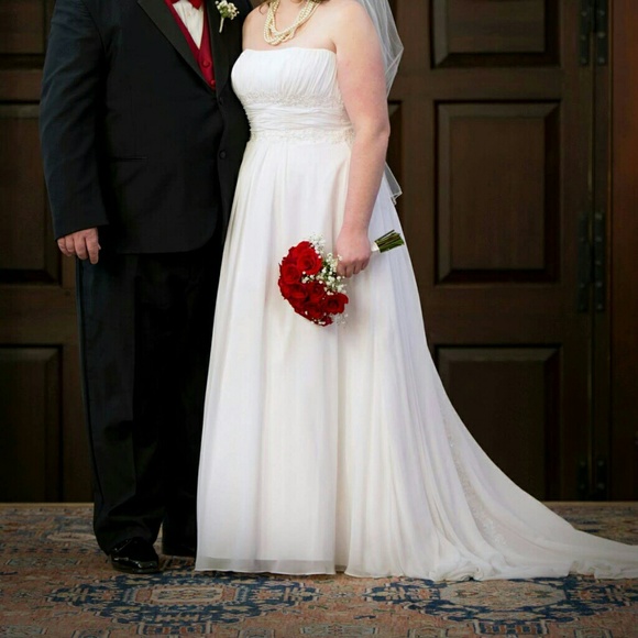 David's Bridal Wedding Dress *firm price* - Picture 2 of 4