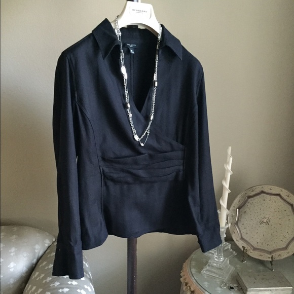 Talbots 100% cotton petite top wrap style