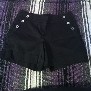 black shorts