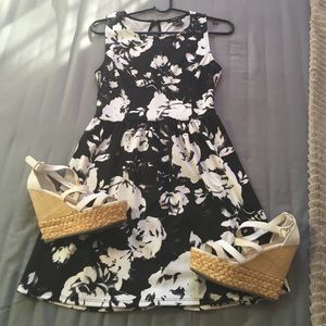 Forever 21 Black print dress
