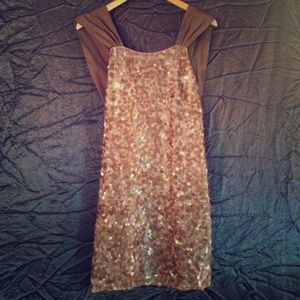 BCBG sequin pink dress