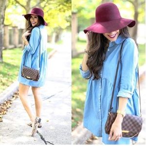 Chambray baby doll dress size S