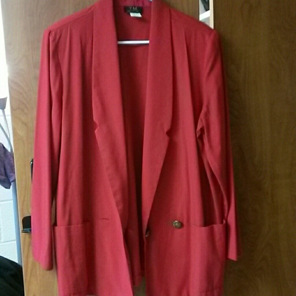 Red blazer with gold buttons - Picture 1 of 4