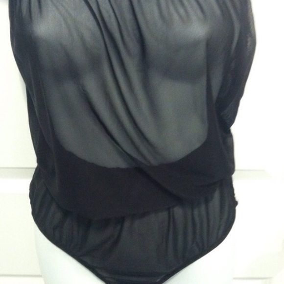 American Apparel Sheer High-Waist Brief Romper - Picture 3 of 4
