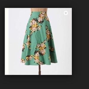Anthropologie Tracy Reese Green Skirt