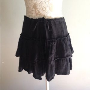Juicy couture black ruffle skirt