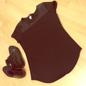 Textured black shirt