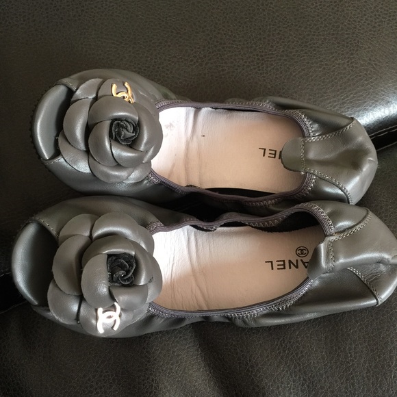 Chanel open toe flat shoes