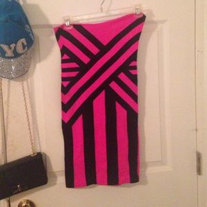 Neon pink dress