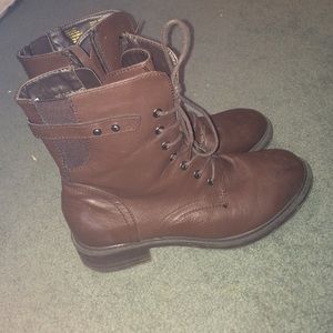 Leather Combat Boots