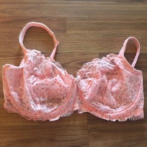 Unlined bra in peach
