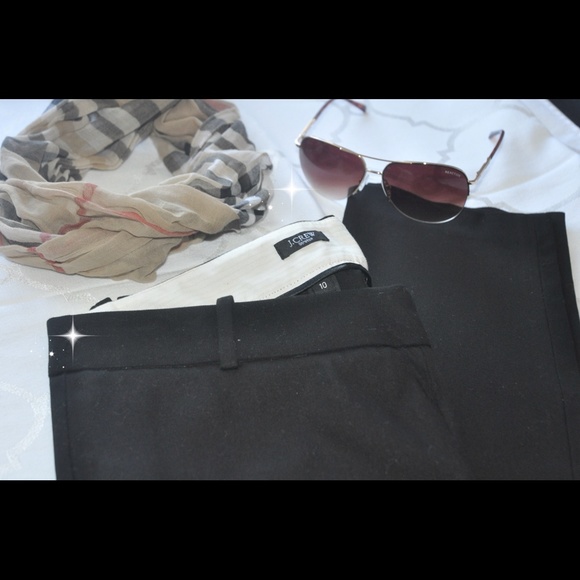 J.Crew MINNIE PANT IN STRETCH TWILL Size 10 Black