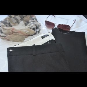 J.Crew MINNIE PANT IN STRETCH TWILL Size 10 Black