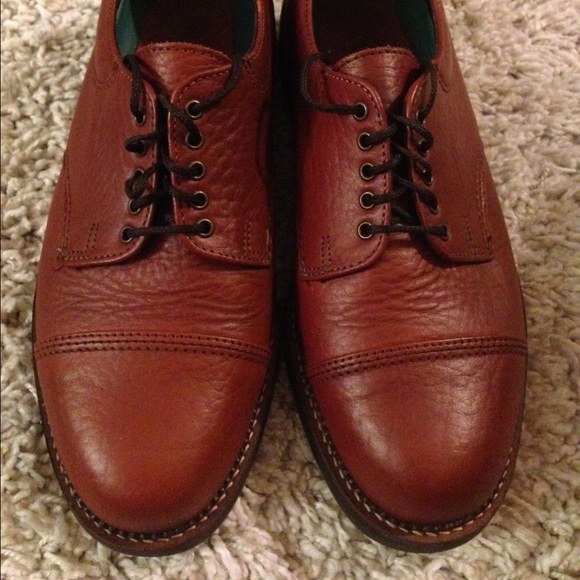 Bison leather Oxfords Men's work