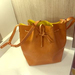 Mansur Gavriel Large Bucket Bag Cammello/Sun