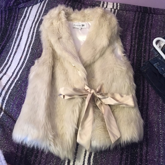 faux fur vest