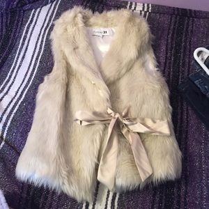 faux fur vest
