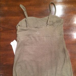 Moss green athletic top