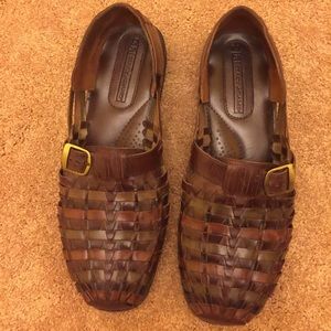 Leather "STACY ADAMS" Buckle Slip-on Casual Shoe